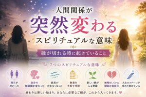 人間関係が突然変わるスピリチュアルな意味7選｜縁が切れる時に起きていること