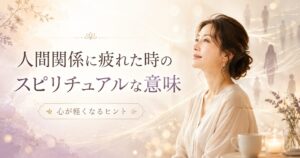 人間関係に疲れた時のスピリチュアルな意味7選|一緒にいると疲れる人との縁と対処法